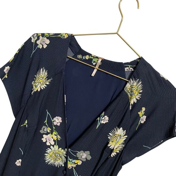 FREE PEOPLE Lost In Love Floral Midi Dress MED - Picture 3 of 7